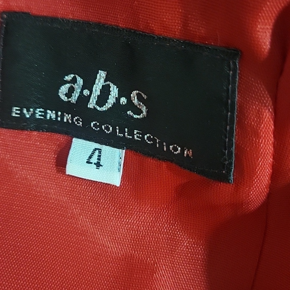 ABS Elegant Red Sleeveless Carwash Dress. Vintage, Size 4 - Picture 2 of 4